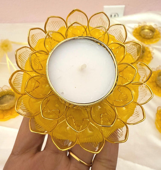 Handmade Resin Tealight Candle Holder Gift Set